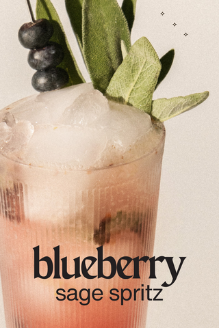 The Basbas Blueberry Sage Spritz