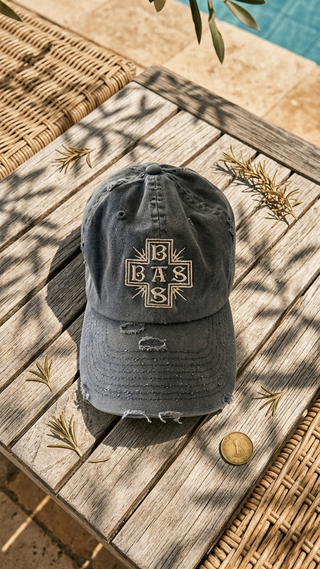 The Basbas Distressed Dad Cap