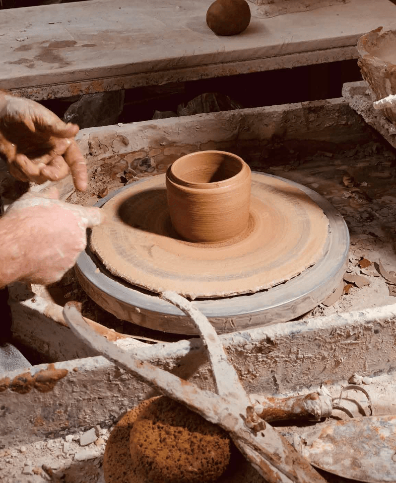 Hand-thrown Stoneware Incense Holder (Woo Yellow)